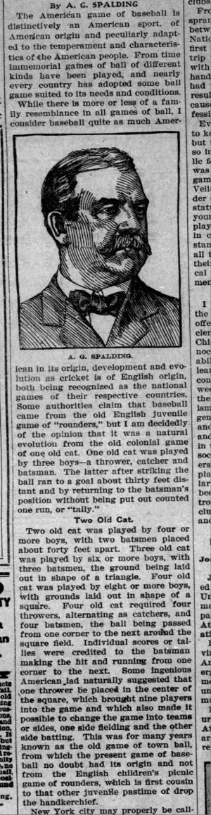 Spalding in Kenosha Evening News Feb. 10, 1905